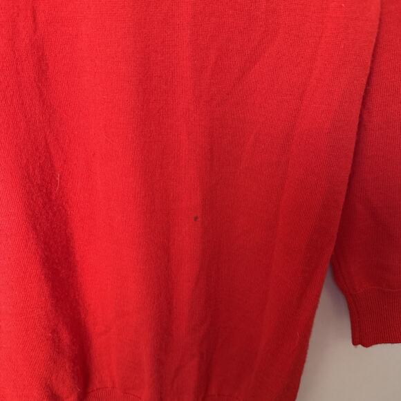 J Crew 100% Merino‎ Wool Woman’s Sweater Size S Red Crew Neck Lightweight - Picture 7 of 7